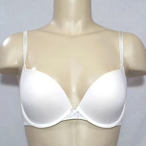 32AA Xhilaration Perfect T-Shirt Convertible Push-Up Plunge UW Bra‎ White NWT